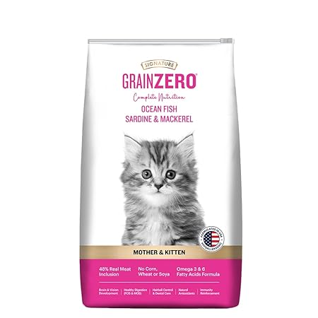 Grain Zero Signature Ocean Fish, Sardine, and Mackerel Kitten Dry Cat Food 1.2kg