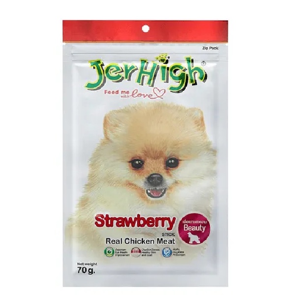 JerHigh Chicken Strawberry Dog Treat