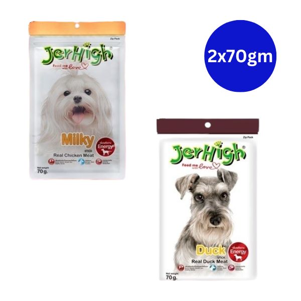 JerHigh Chicken Milky Duck Dog Treat Combo